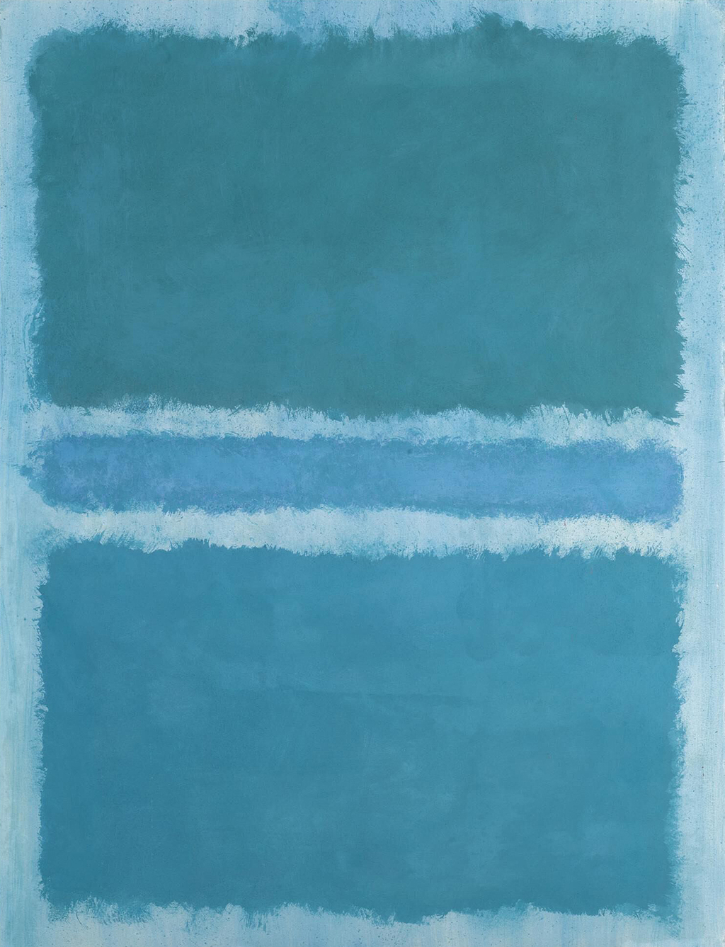 Untitled (Blue Divided by Blue) by Mark Rothko